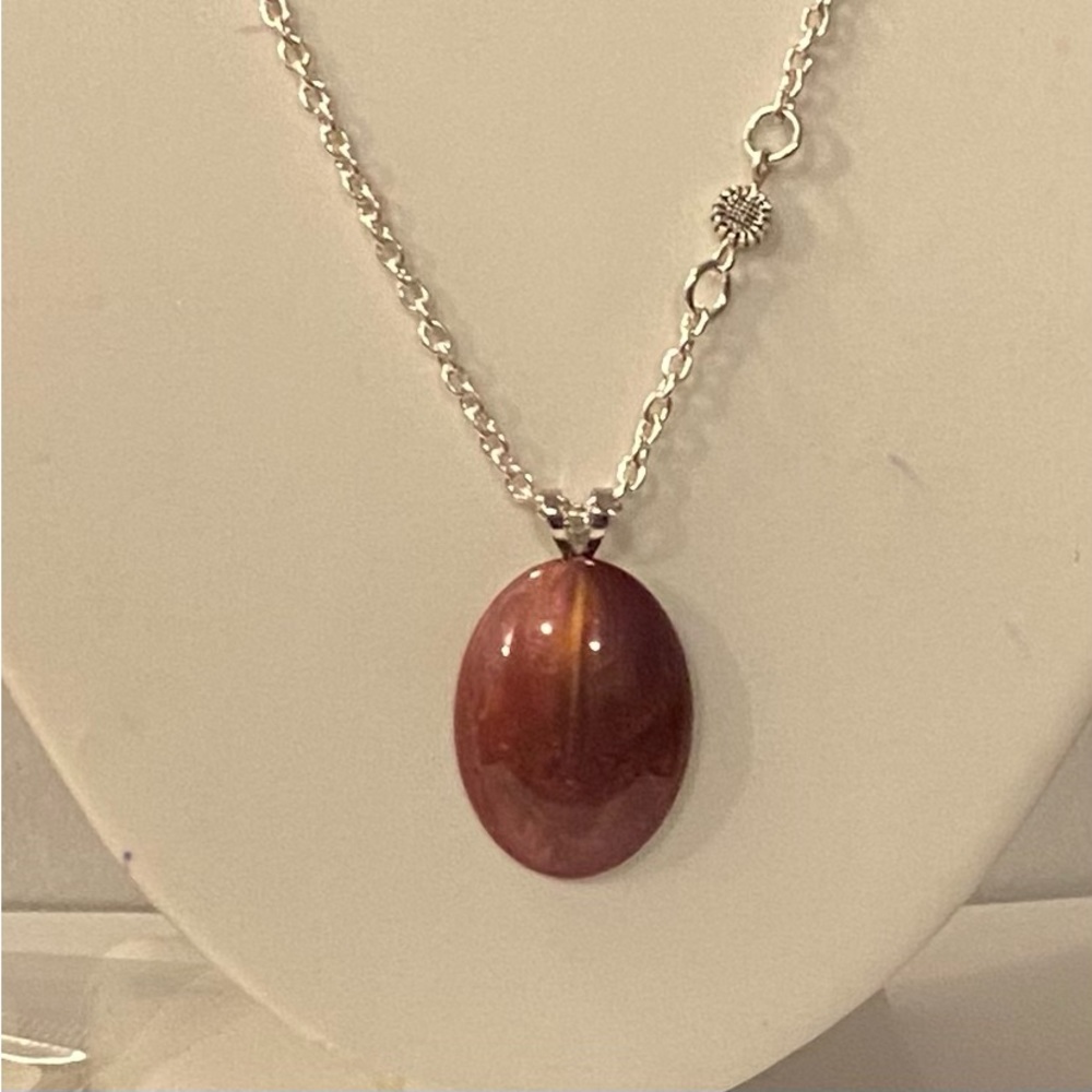 NEW Cranberry red pendant (3)